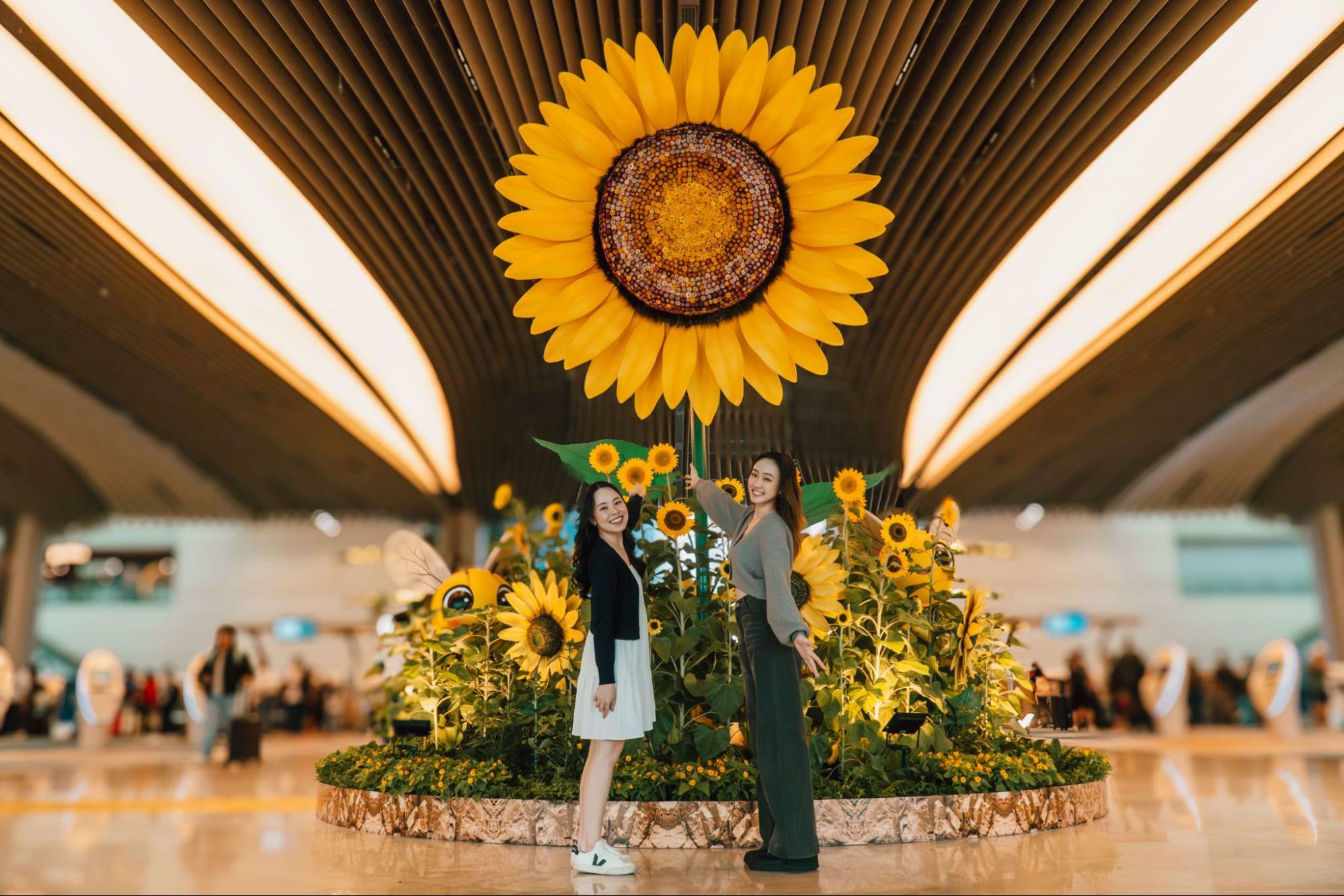 A Sunflower Sojourn at Singapore Changi Airport
