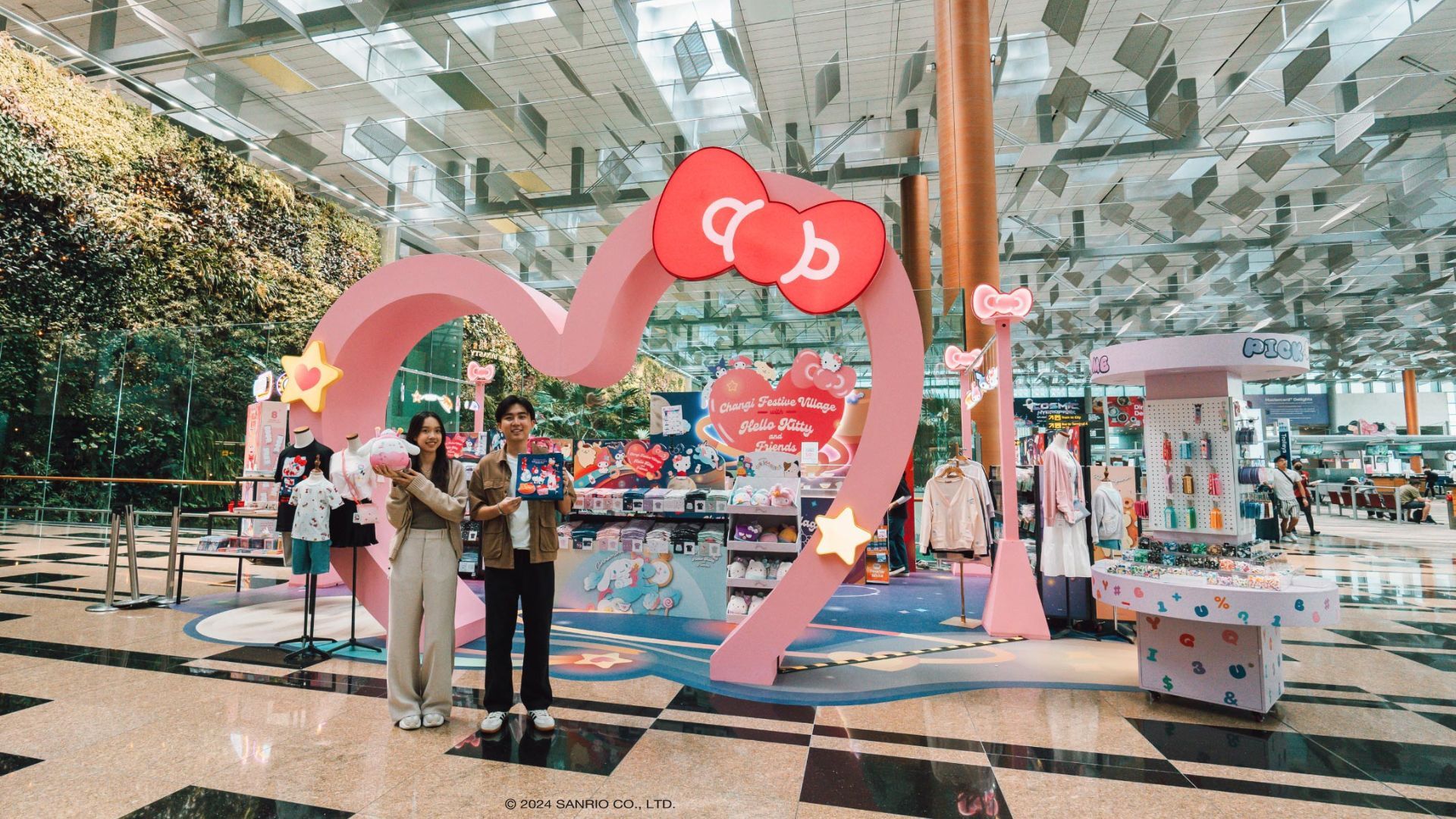 Sanrio pop-up merchandise store at Changi Airport Singapore 2024
