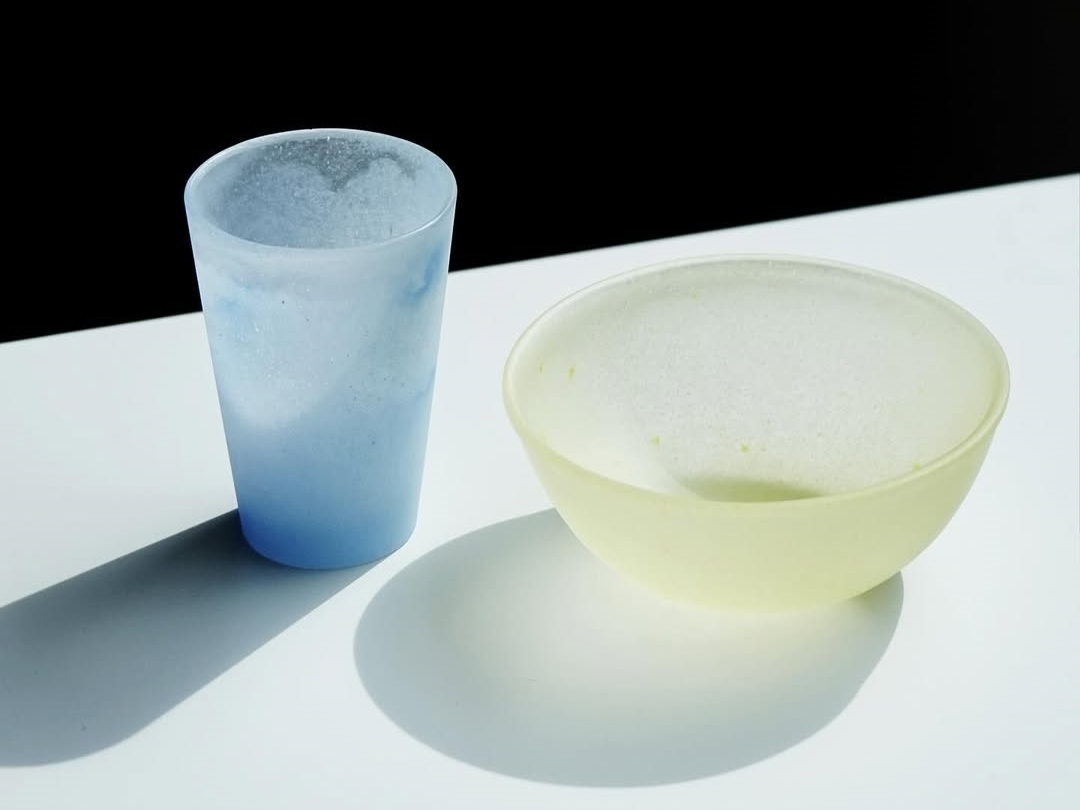 Glassware by Goto Yohei at 'When the World Was Young' at Round and Round studio