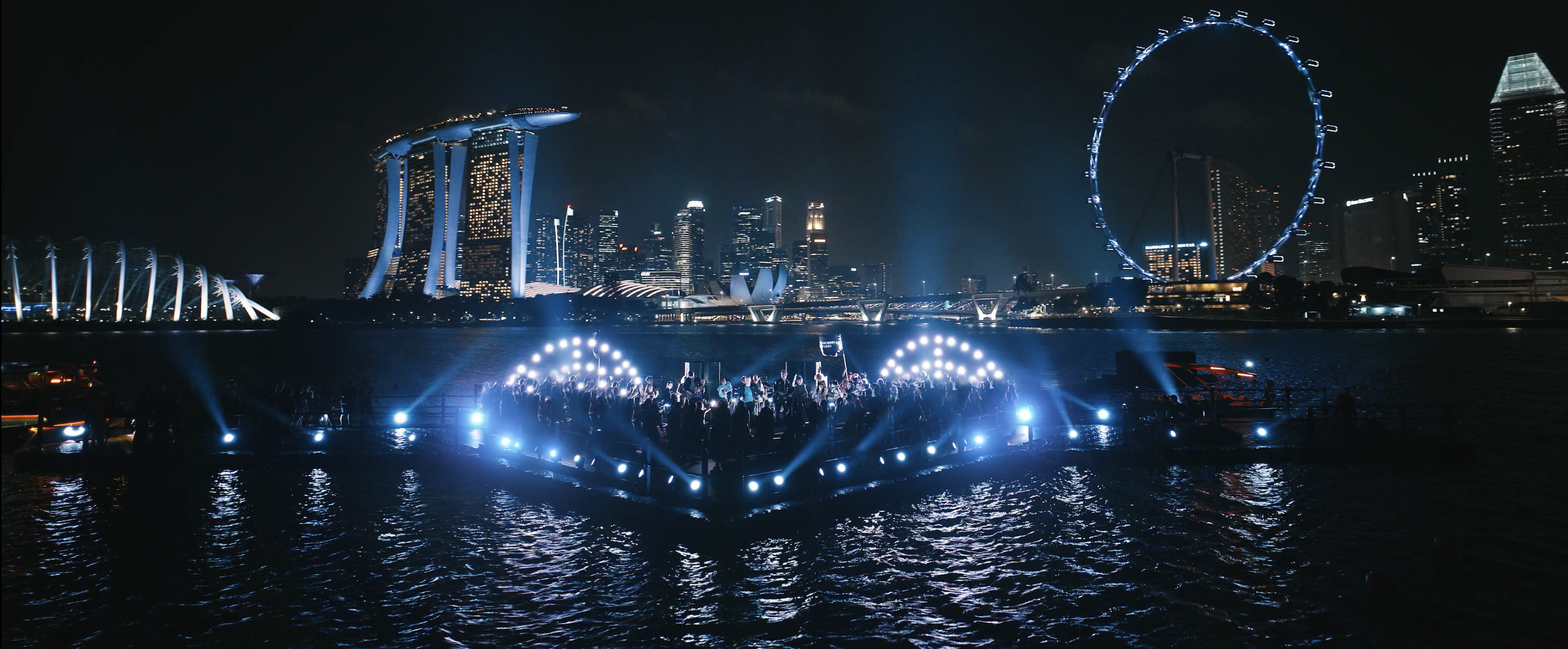 Coldplay's 'Man In The Moon' stills at Marina Bay