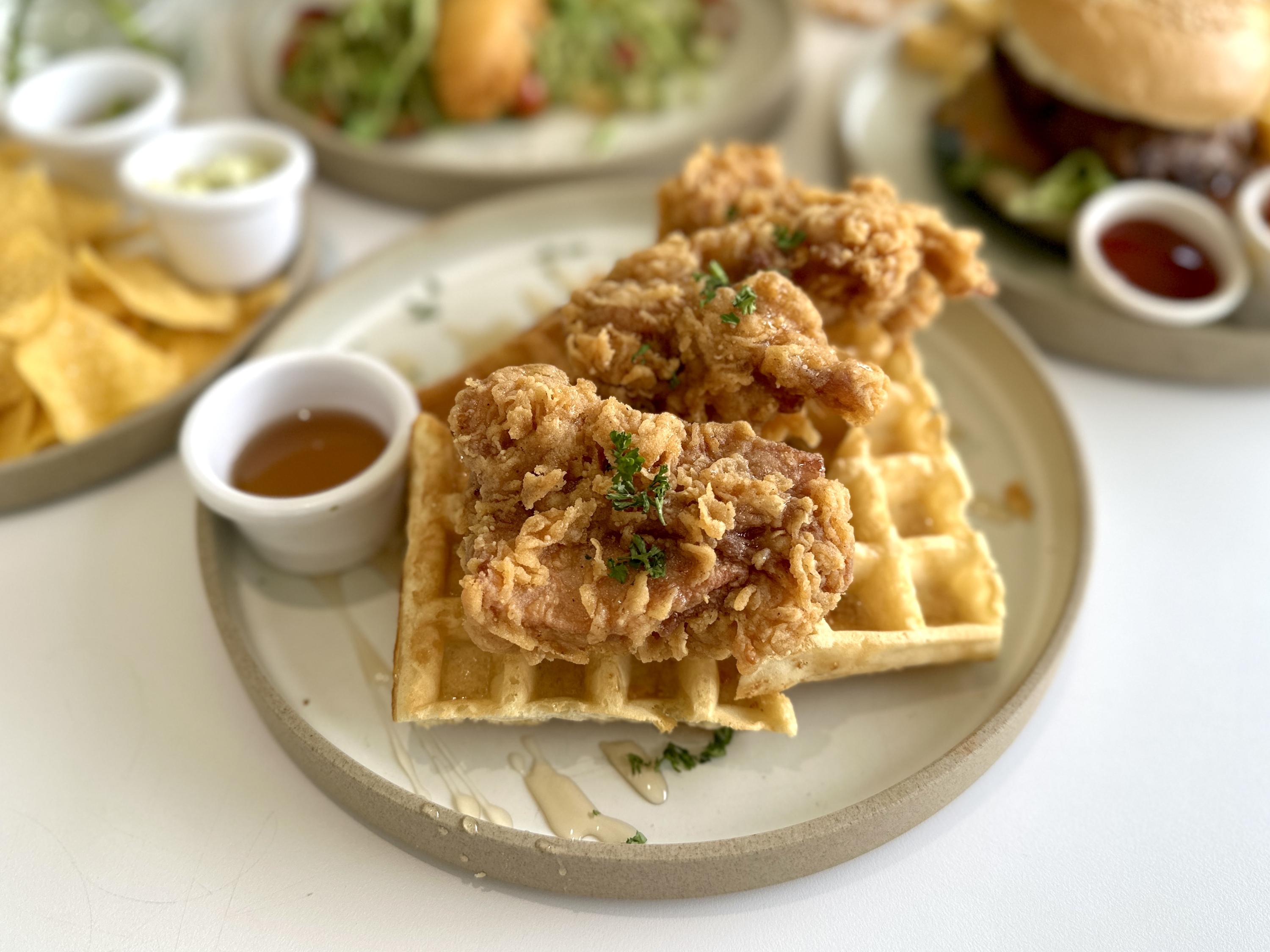Eden Café har cheong gai waffles