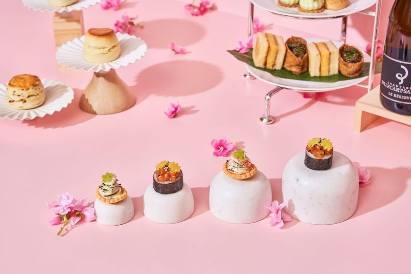 Sakura afternoon tea Raffles Hotel Singapore