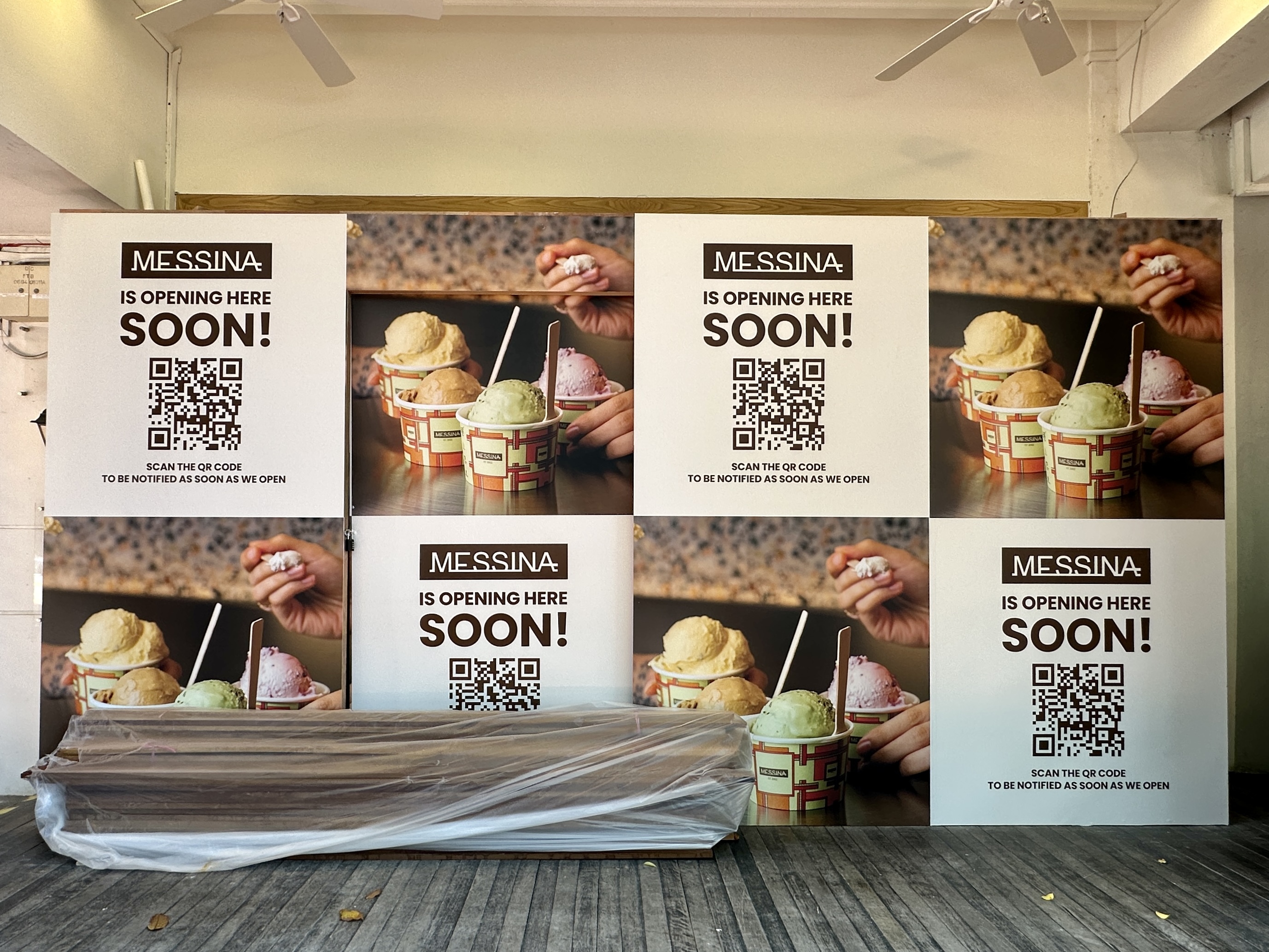 Gelato Messina hoarding Club Street Singapore