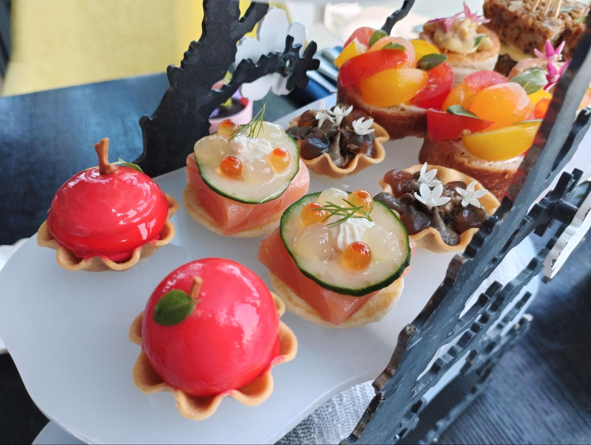 Peter Rabbit afternoon tea in Singapore at Skai