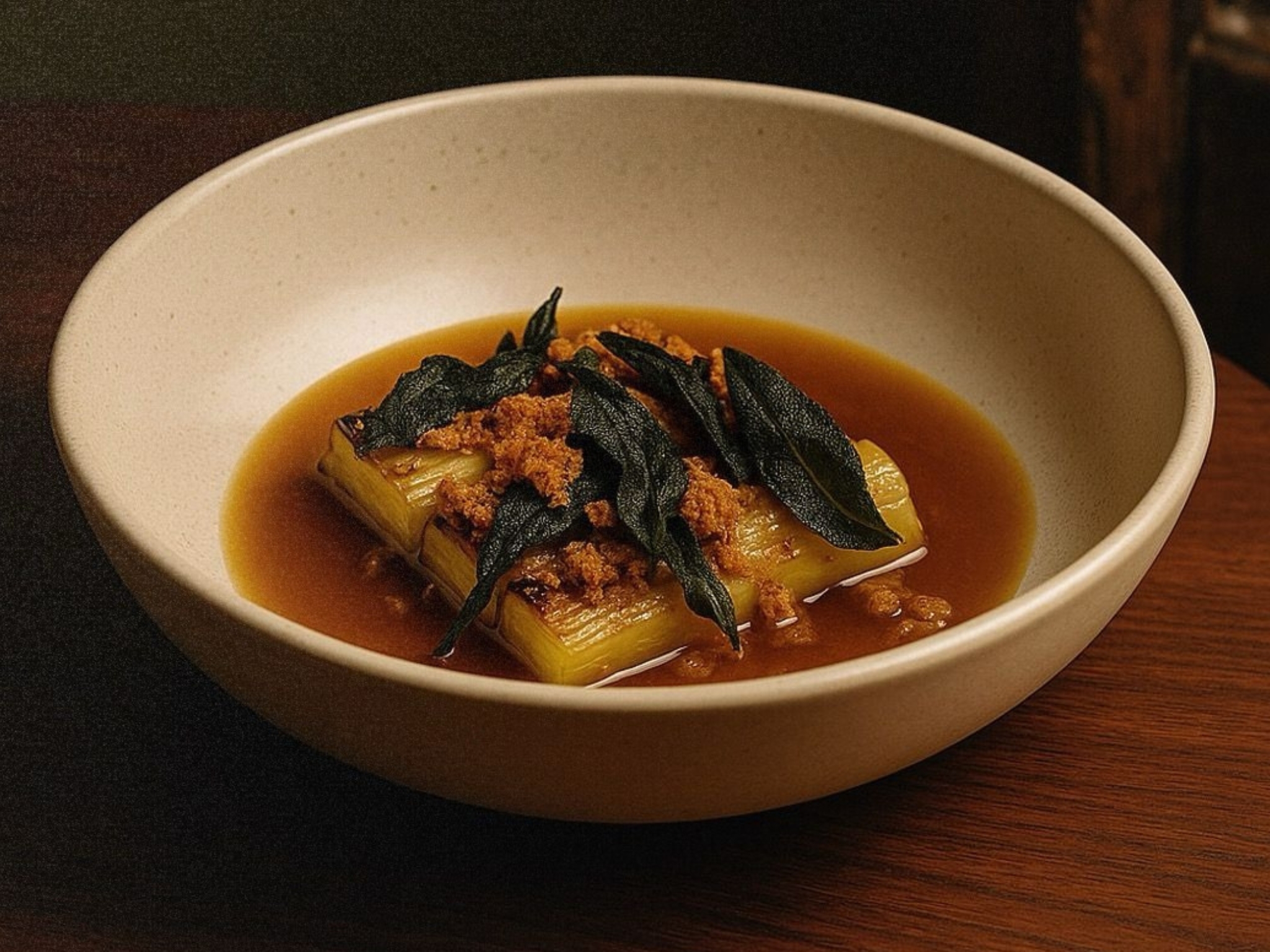 Club Street Laundry charred leeks