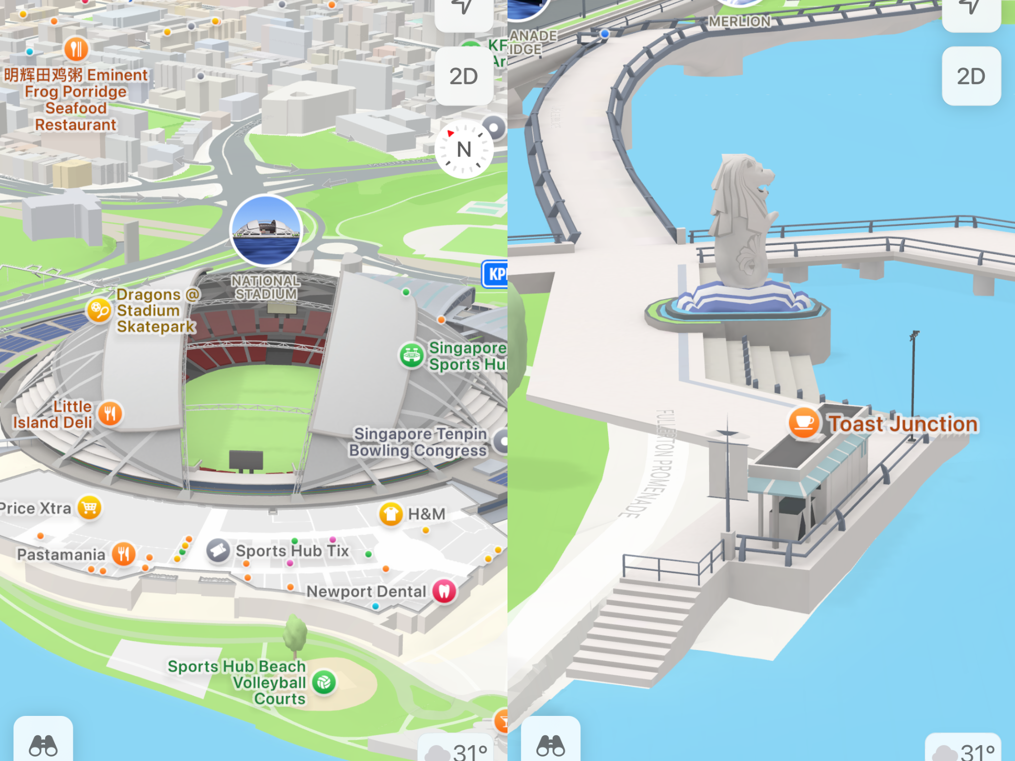 Apple Maps Detailed City Experience
