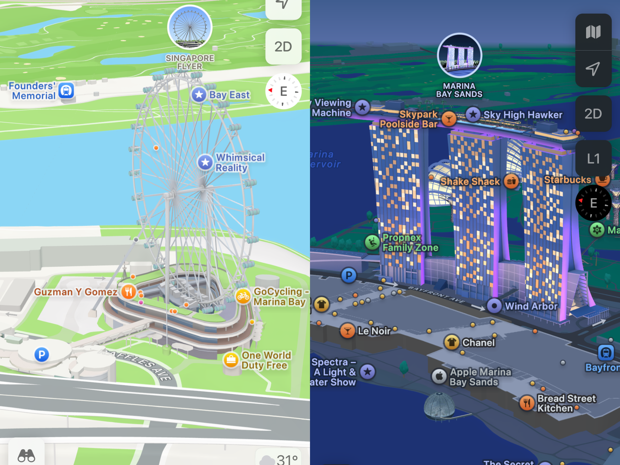 Apple Maps Detailed City Experience