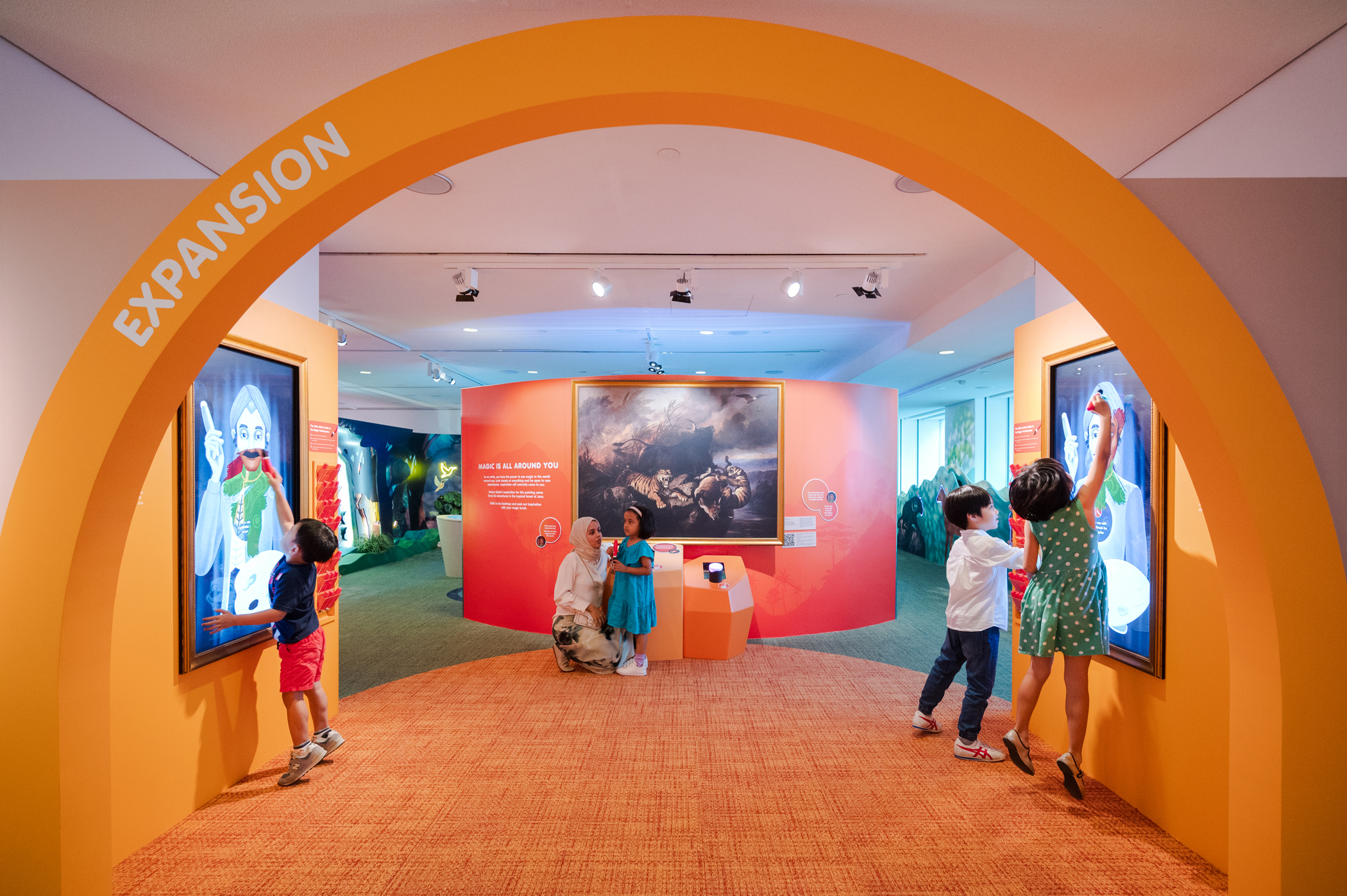 The Expansion zone features a re-creation of Raden Saleh’s work Boschbrand (Forest Fire),