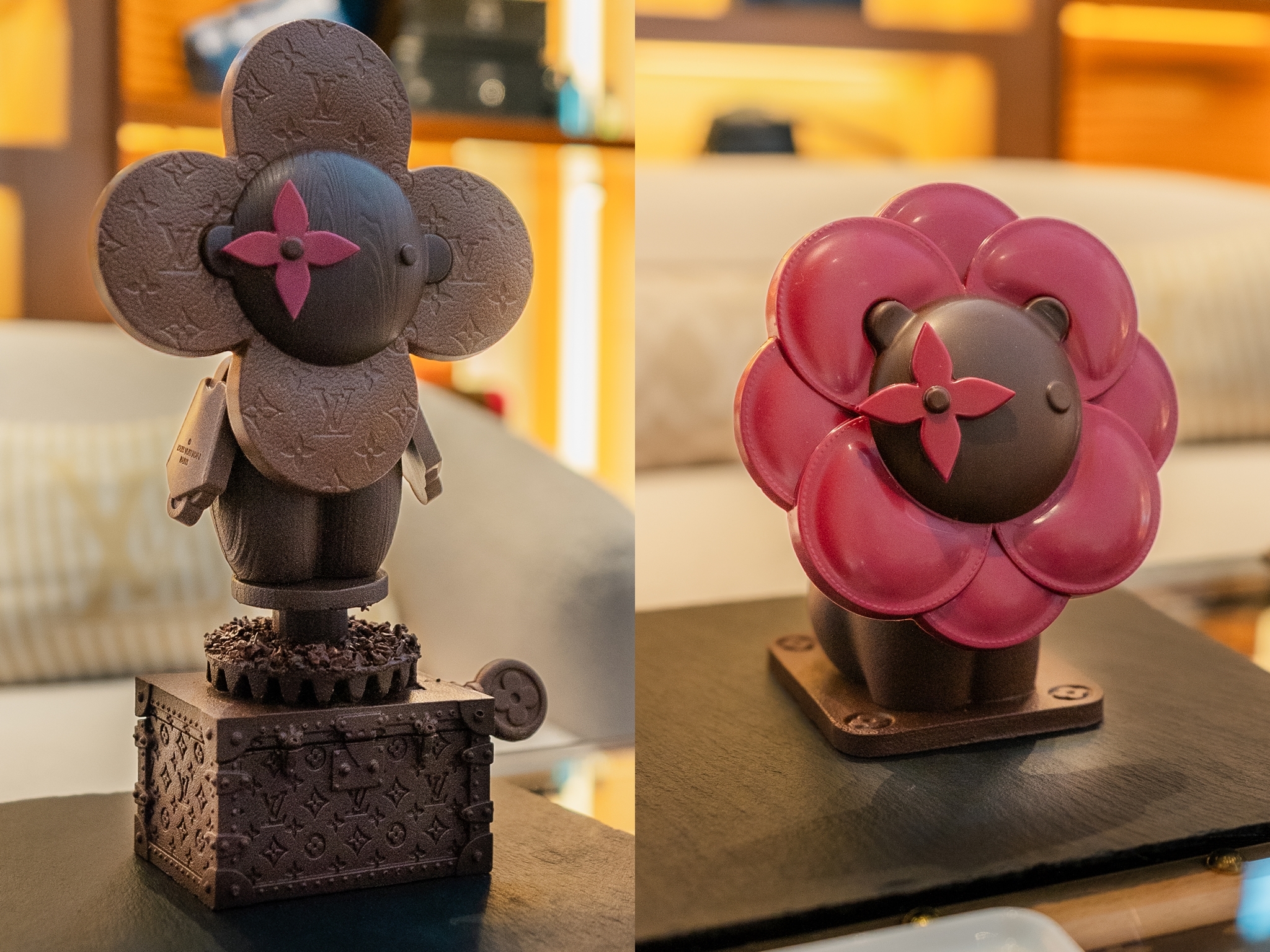 Louis Vuitton Vivienne and Petula chocolate - Le Chocolat Maxime Frédéric at Louis Vuitton Singapore