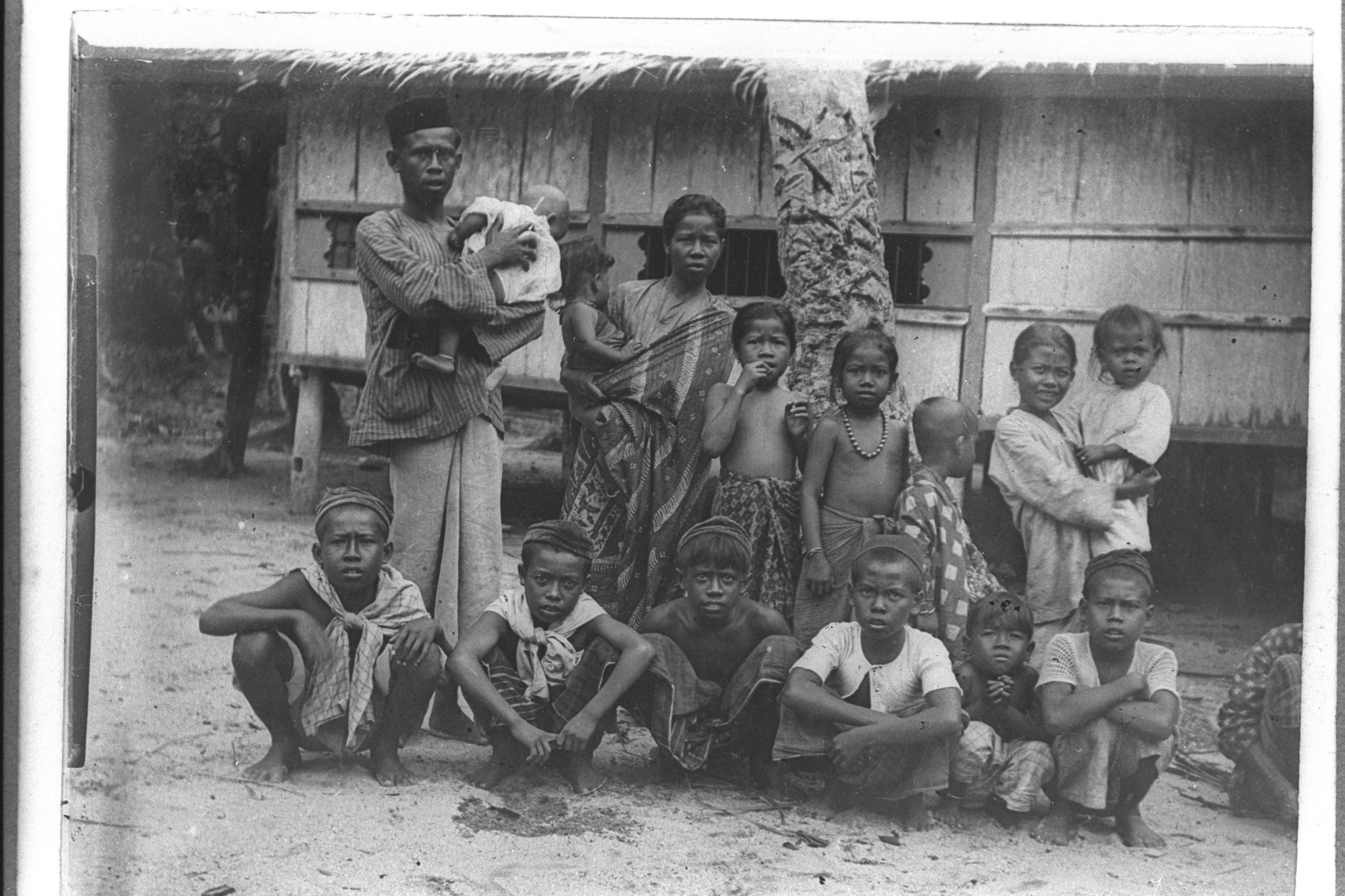 Malay villagers in Changi, 1909