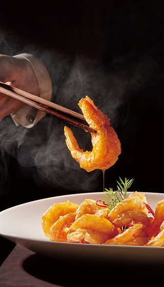 Deep-fried Shrimp with Honey Sauce