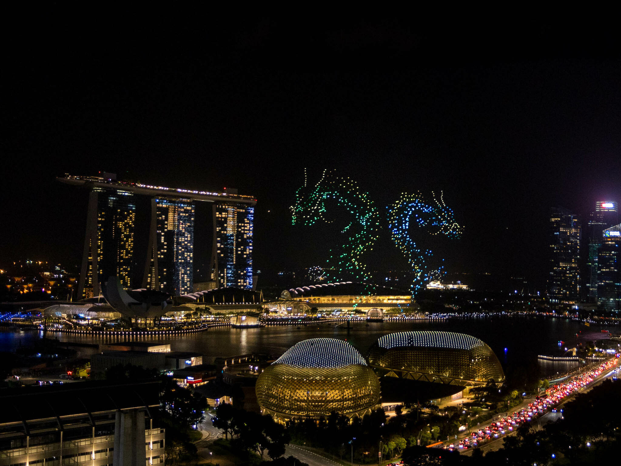 Marina Bay Sands drone show