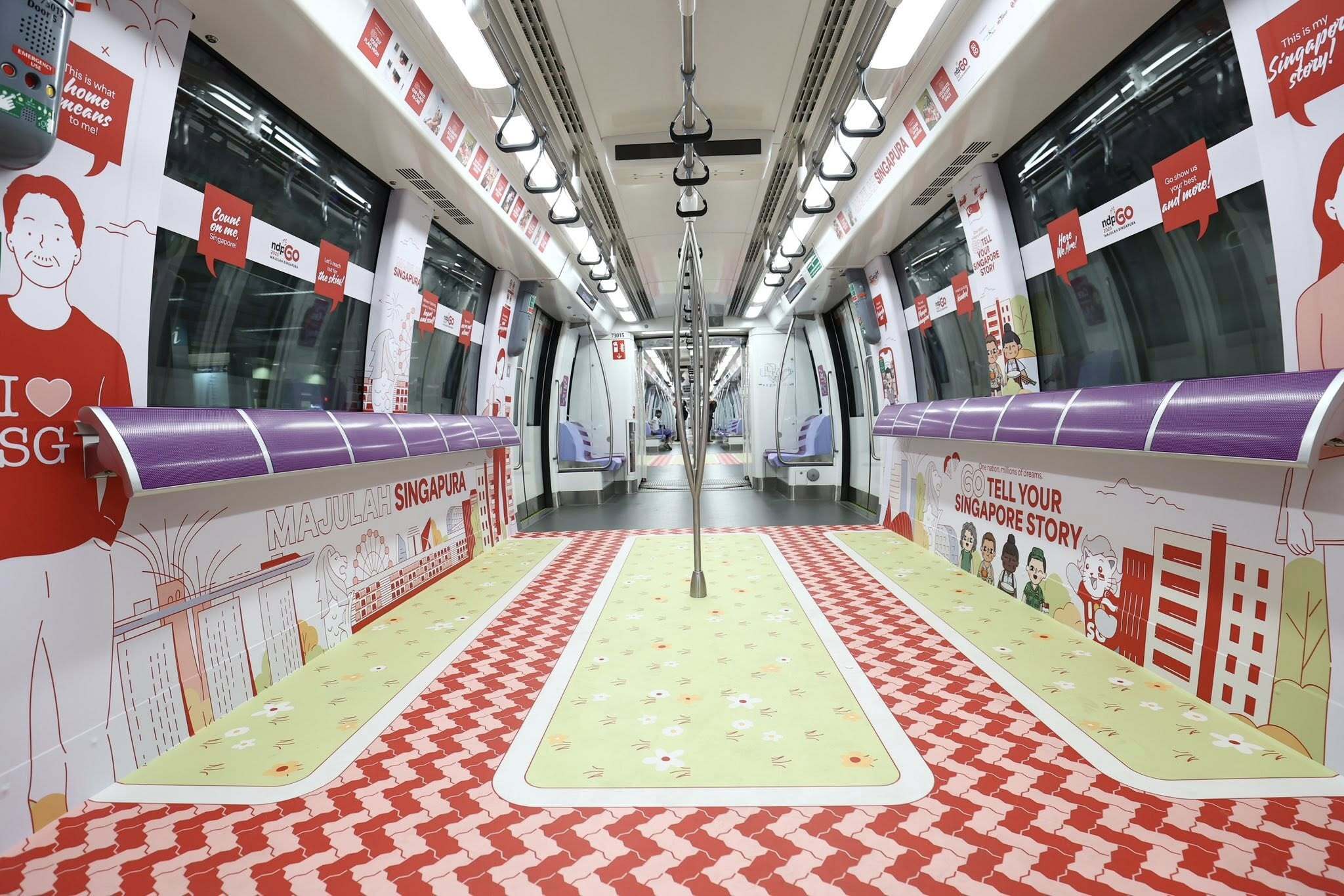 SG60-themed train cabins and buses