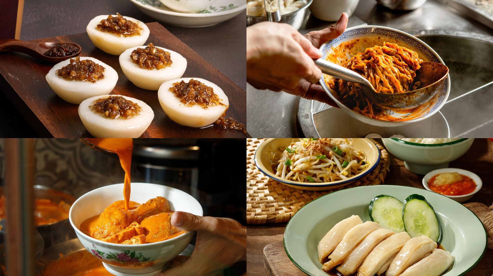 Jian Bo Shui Kueh, Lixin Fishball Noodles, Na Na Curry Peranakan Cuisine, Yang Sayang Chicken Rice