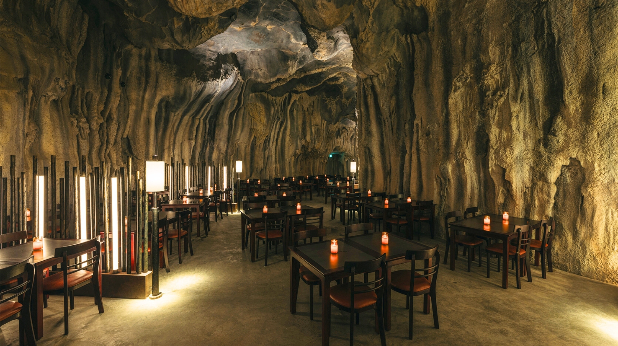 Cavern Restaurant Rainforest Wild Asia