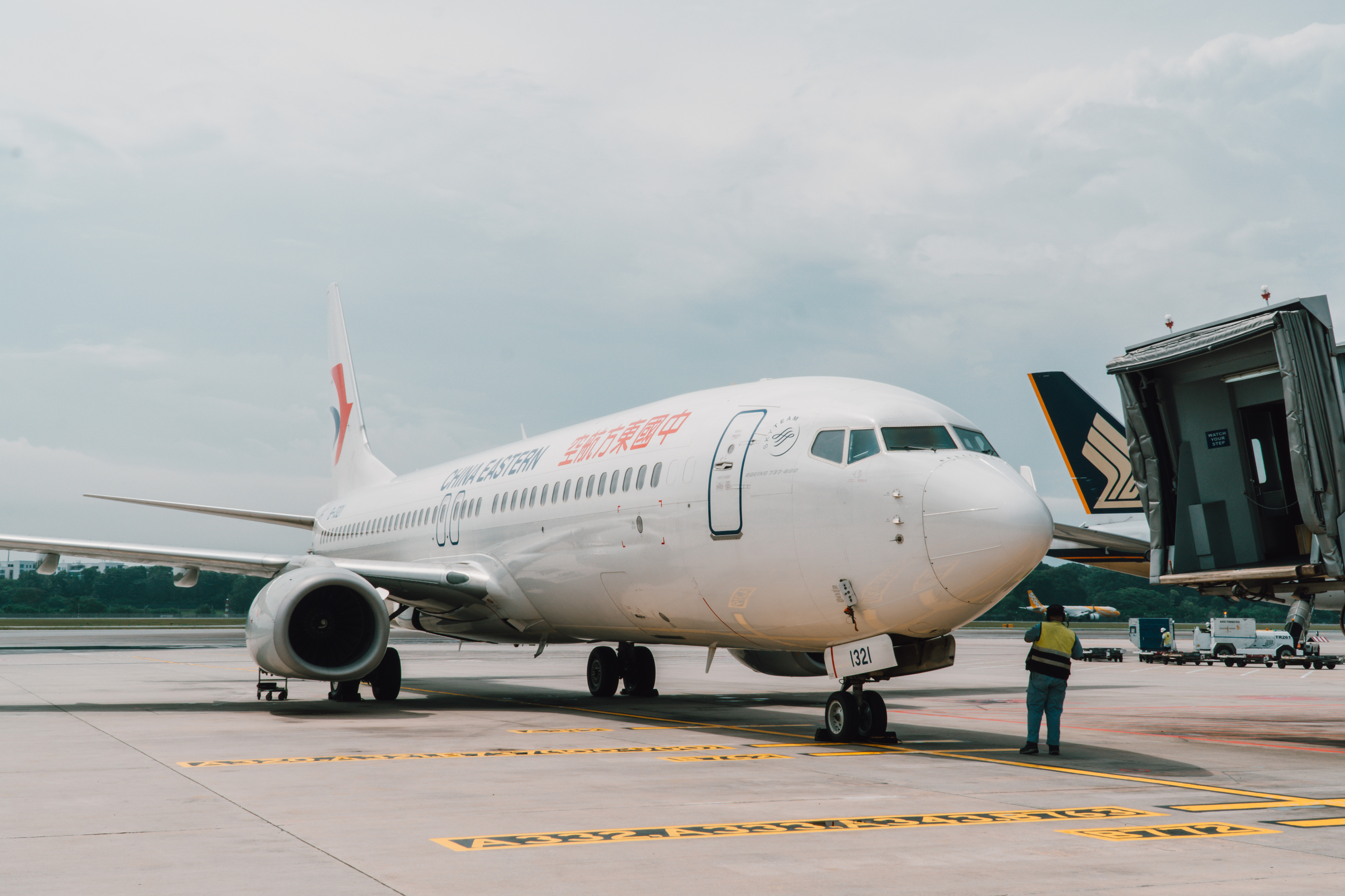 China Eastern at Changi Airport