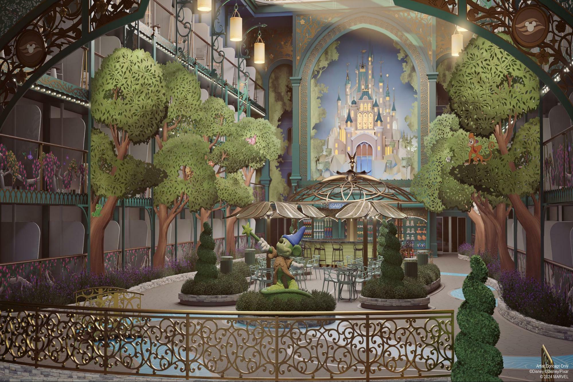 Disney Imagination Garden on the Disney Adventure Cruise