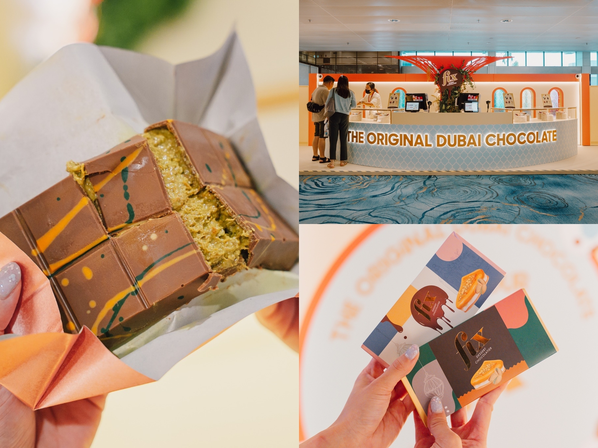 Dubai Chocolate by Fix Dessert Chocolatier at Singapore Changi Airport