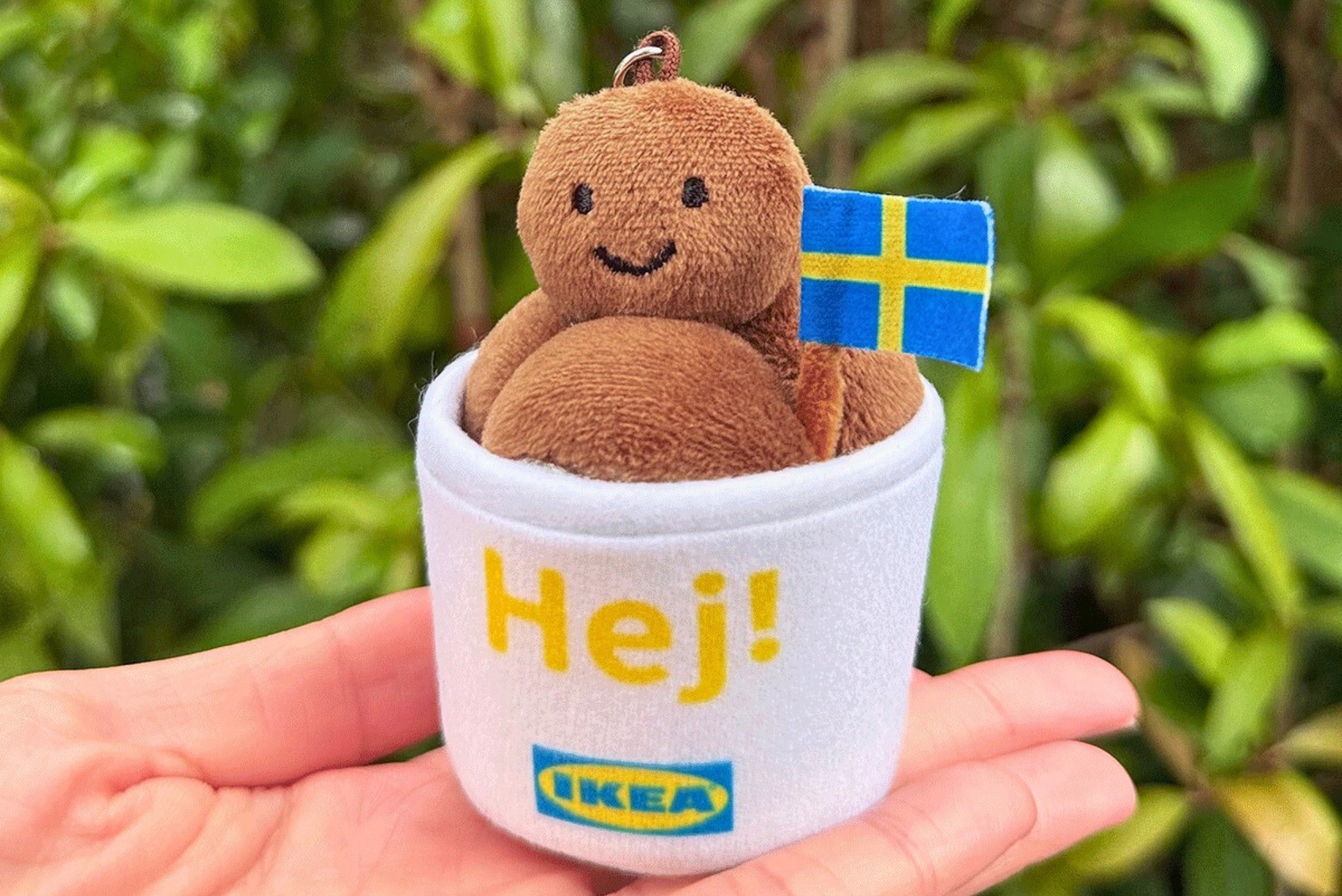 IKEA meatball plushie keychains