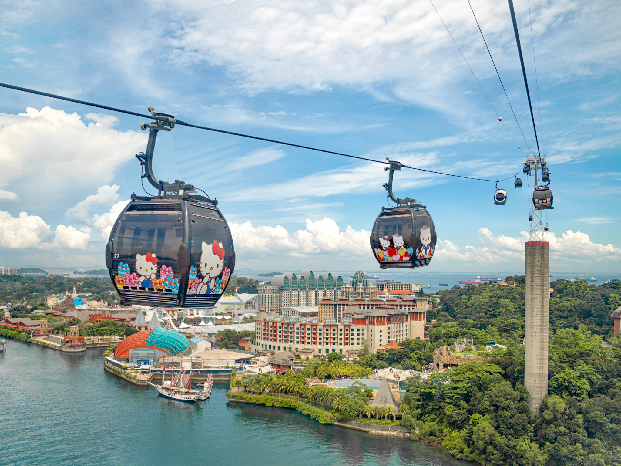 Hello Kitty cable car