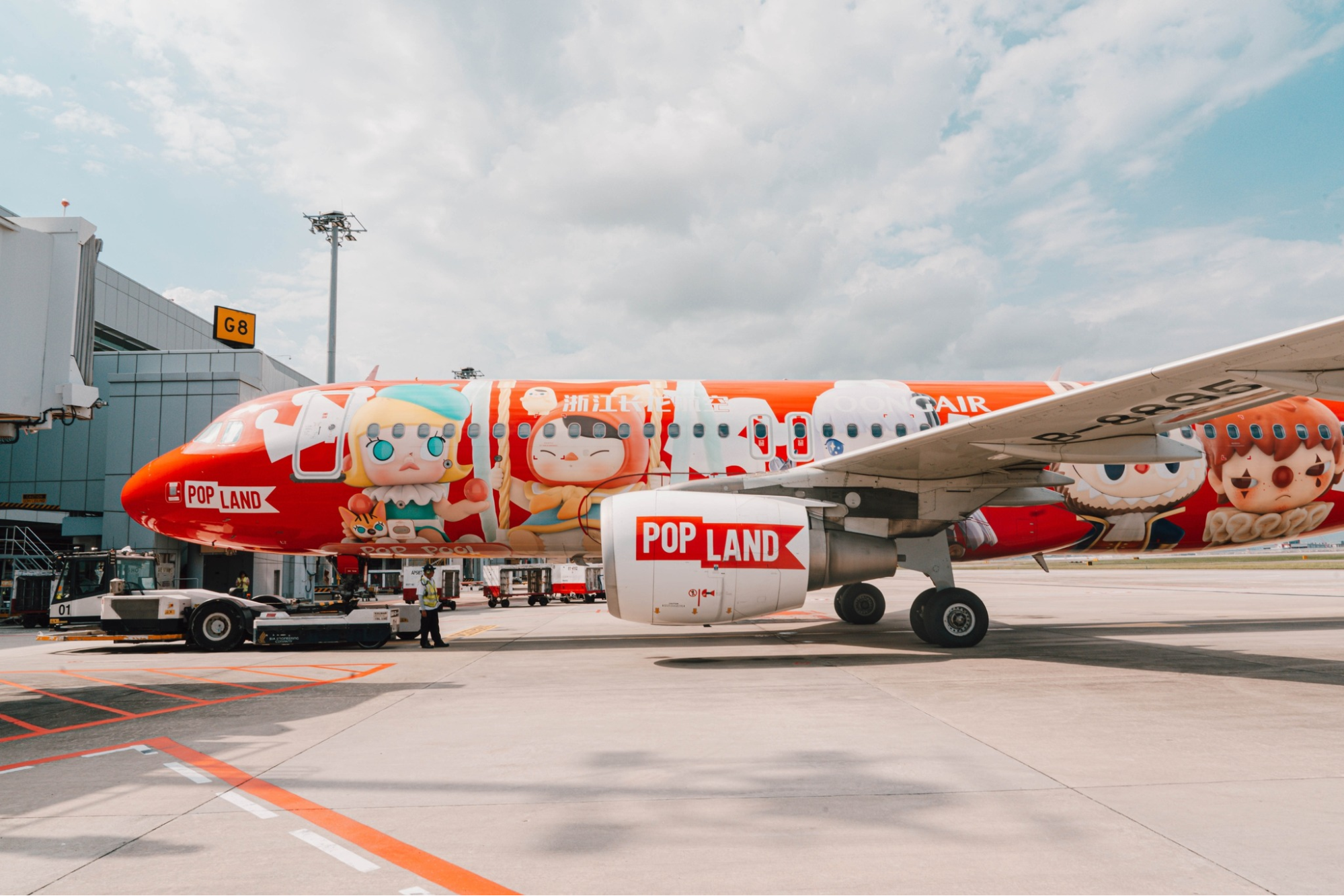 Pop Mart airplanes Changi Airport
