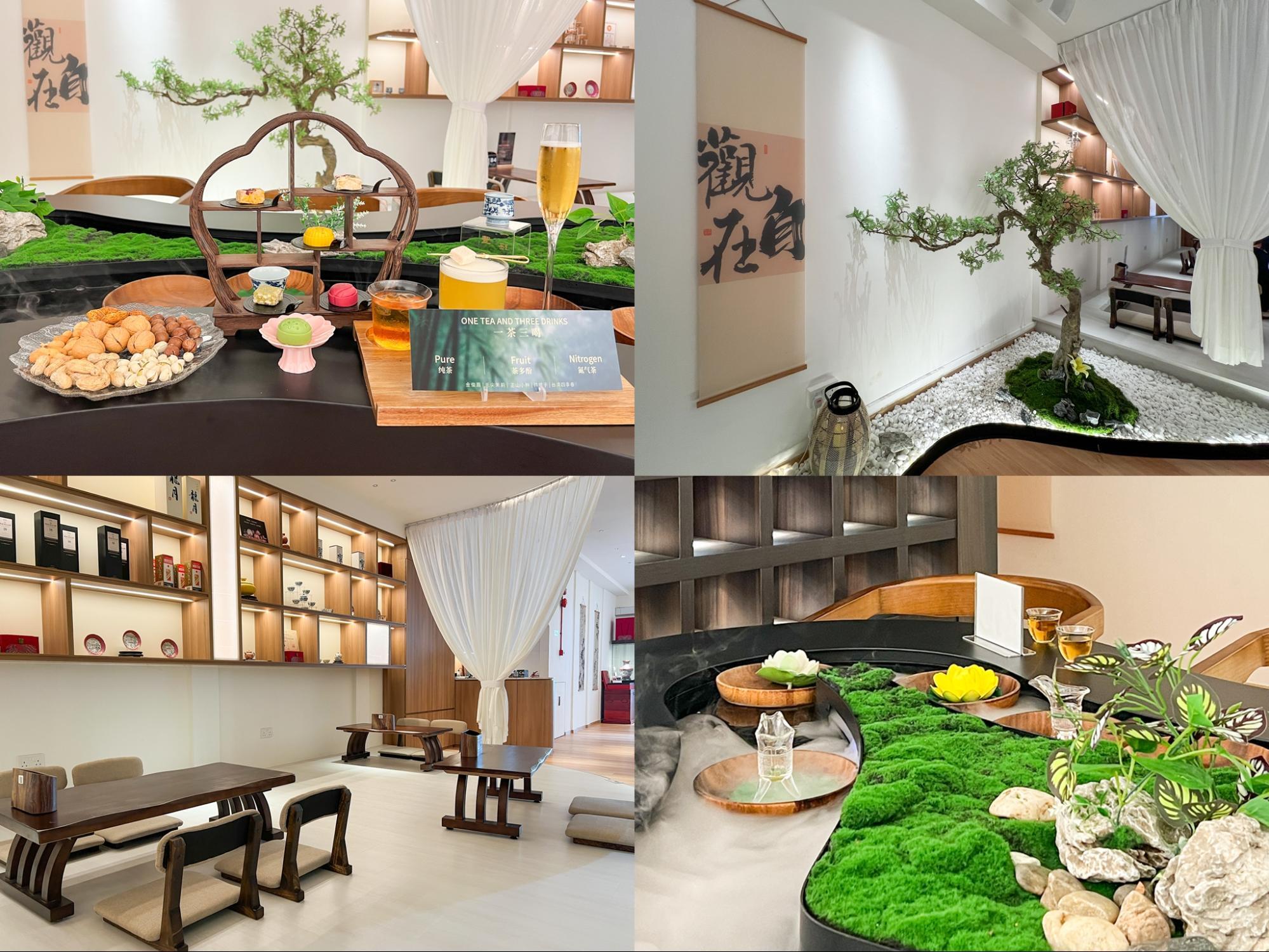 Incloud Singapore review - floating river teahouse with water table