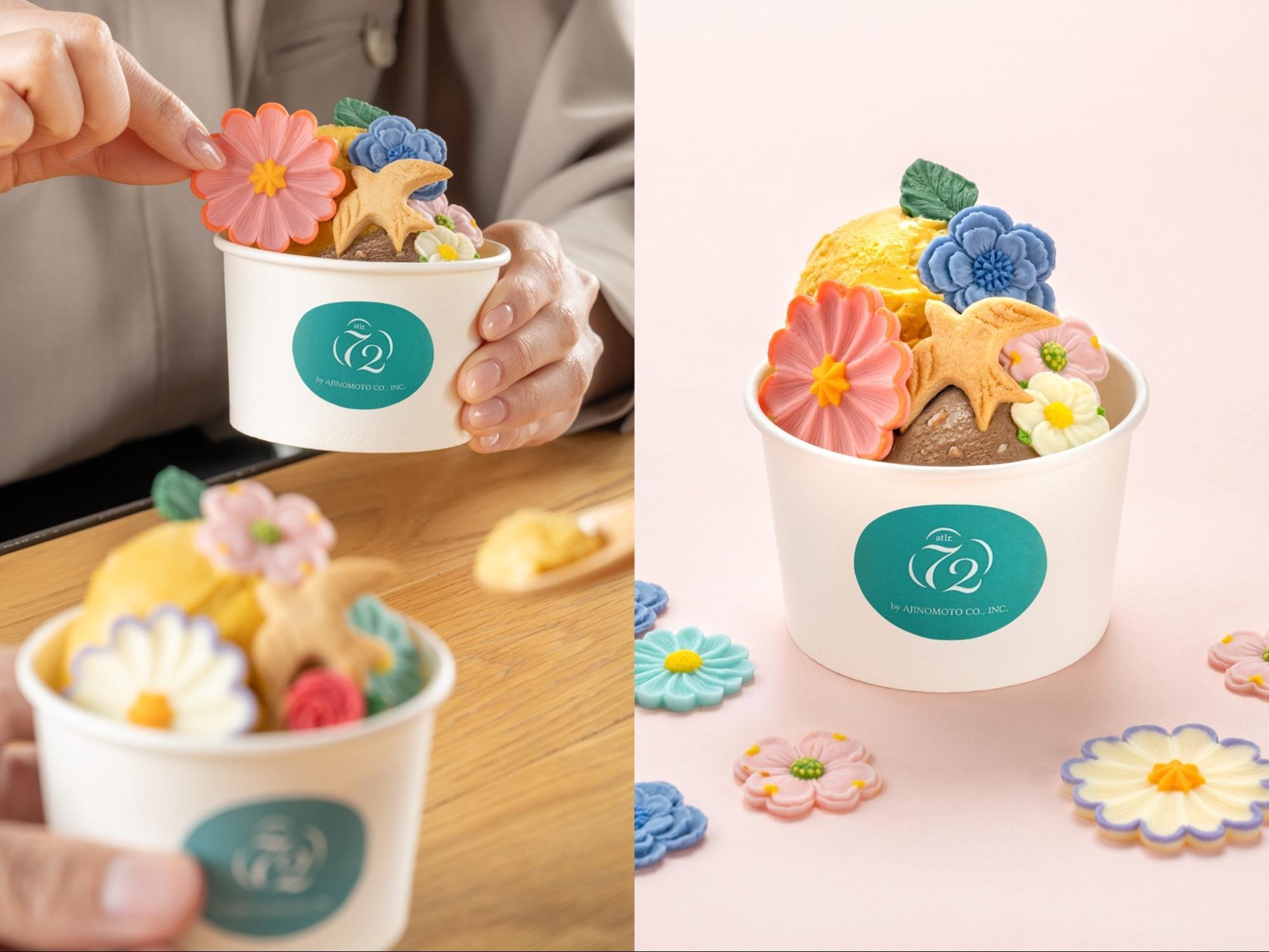 Japan's flowering ice cream in Singapore