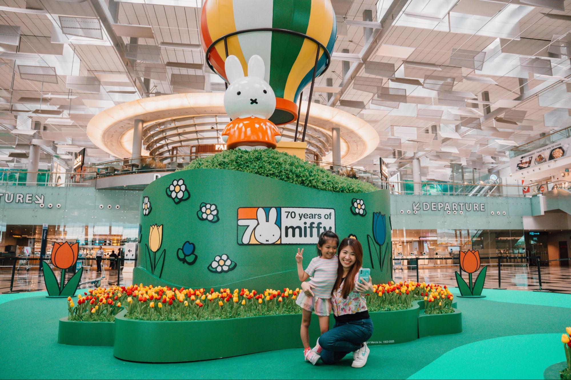 Miffy pop-up at Changi Airport Singapore 2025