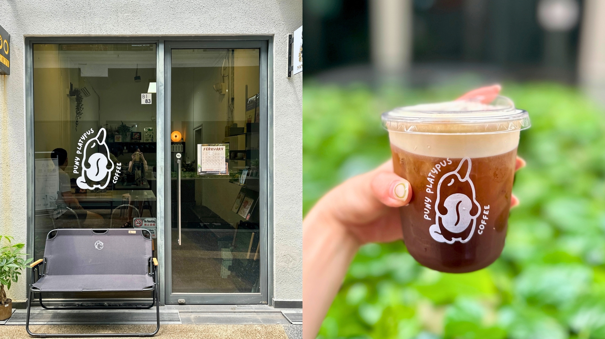 Puny Platypus Coffee, promenade pelikat, kovan cafes