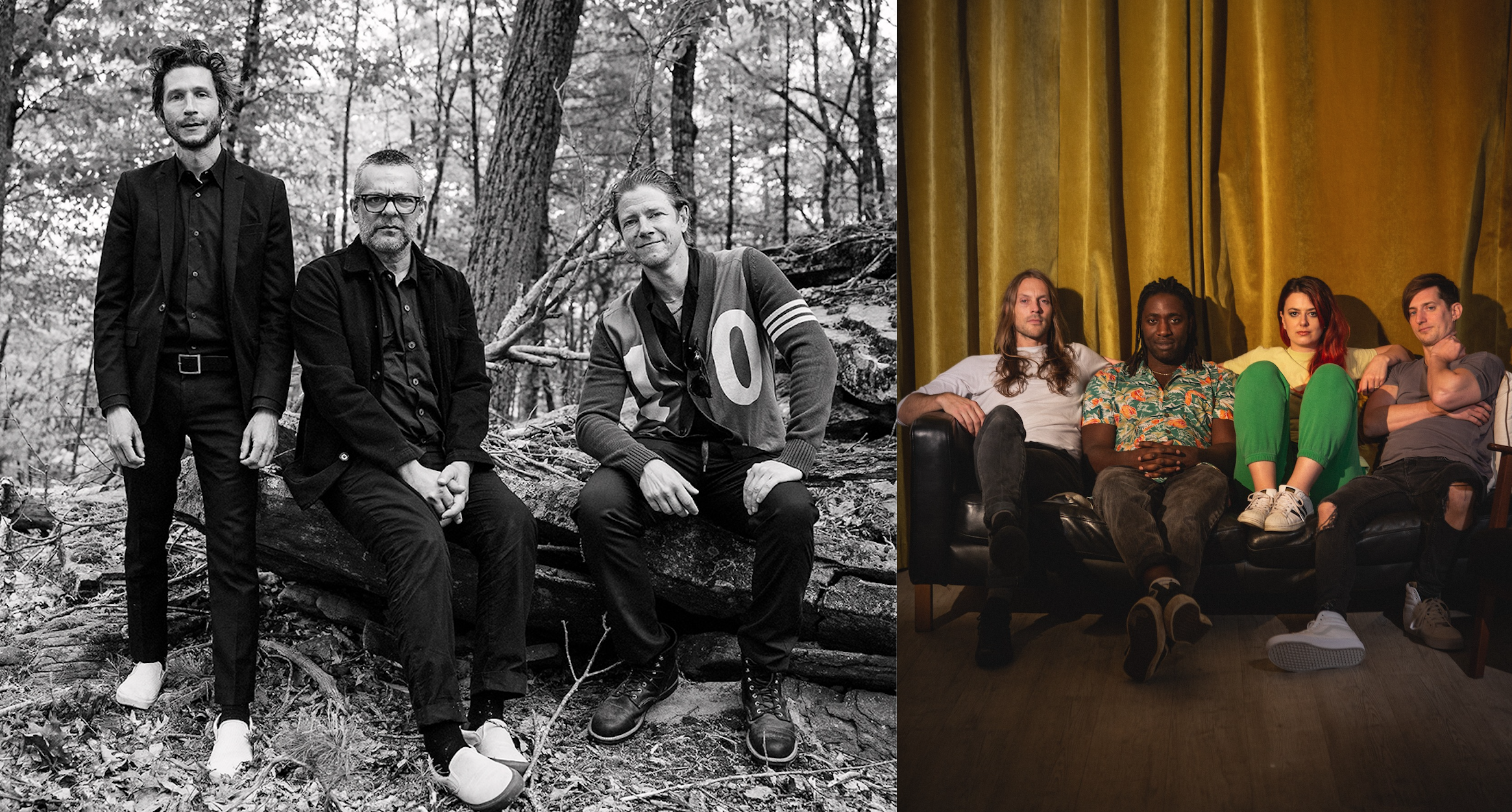 (left) Interpol (right) Bloc Party