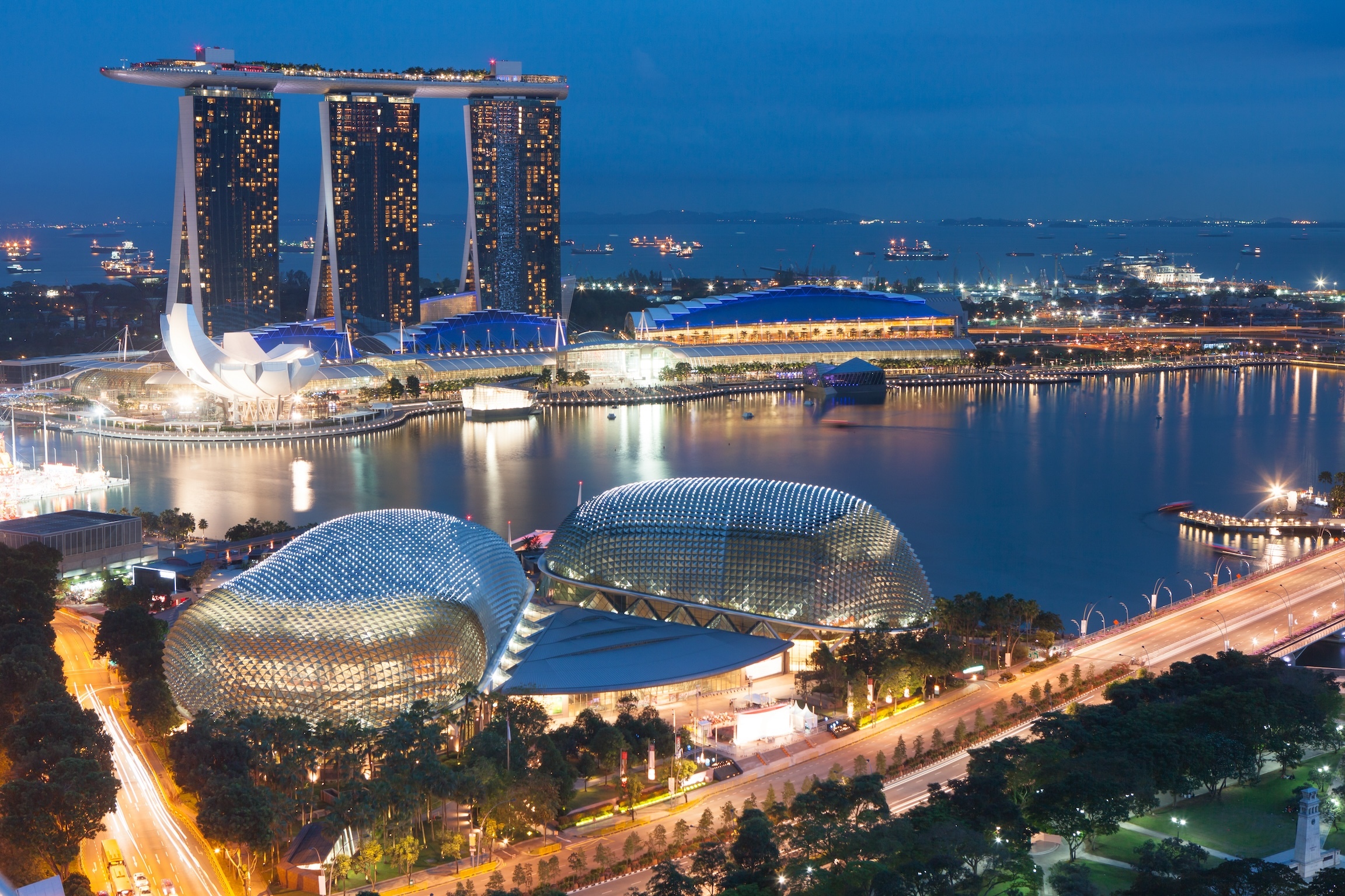 Singapore by night