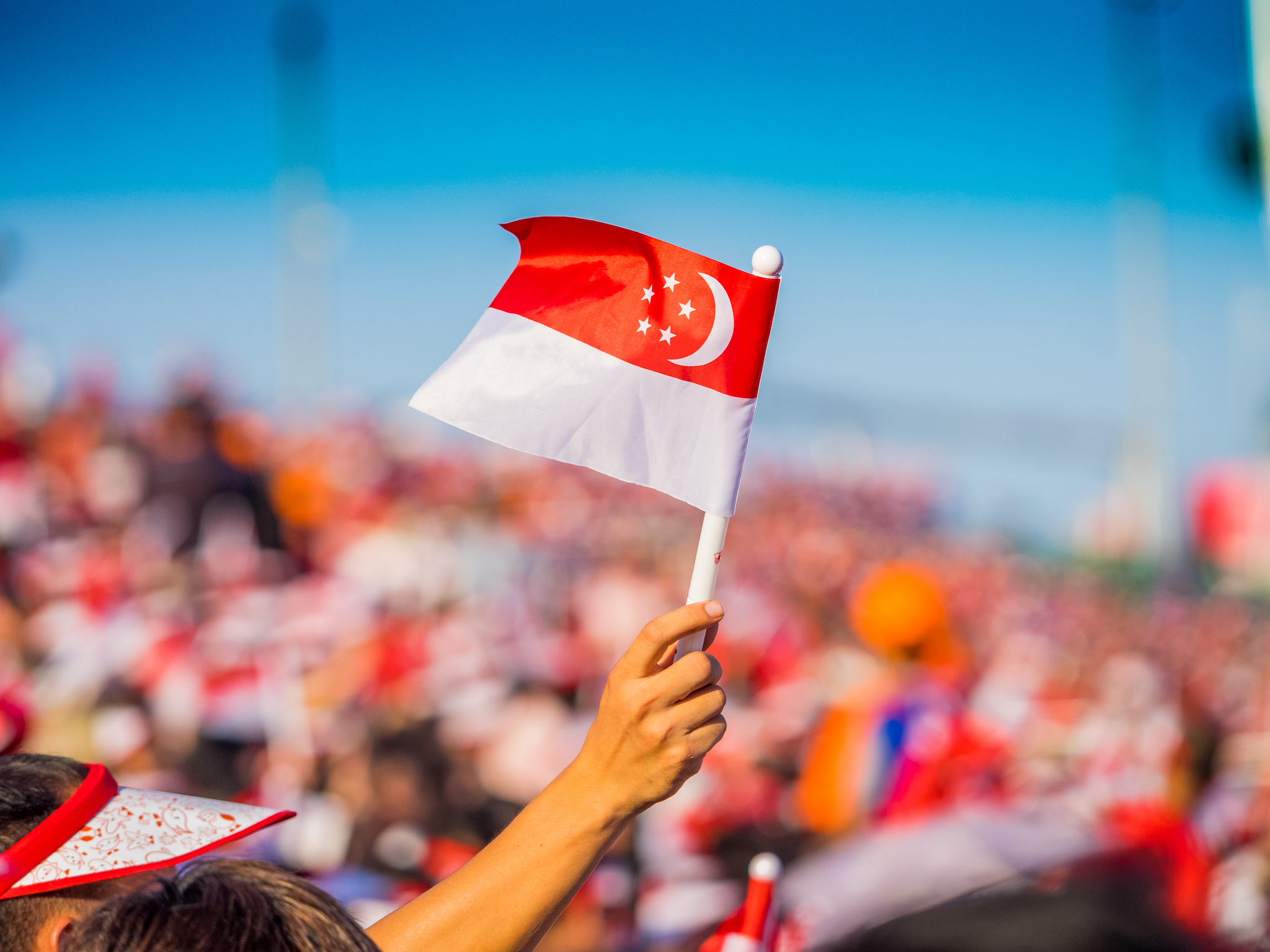 Singapore flag NDP