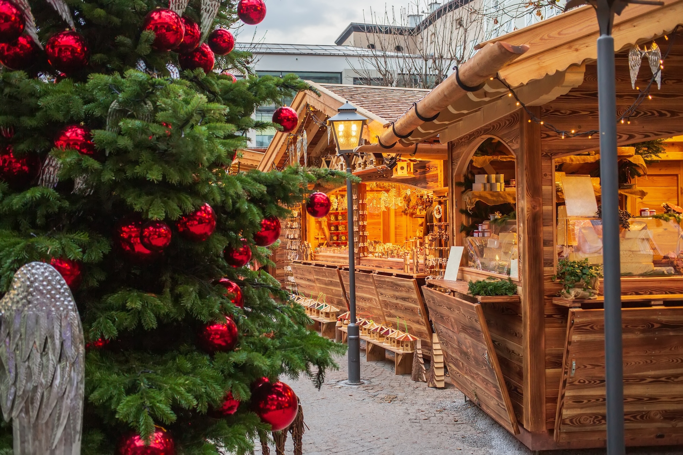 Salzburg's streets decorated for Christmas