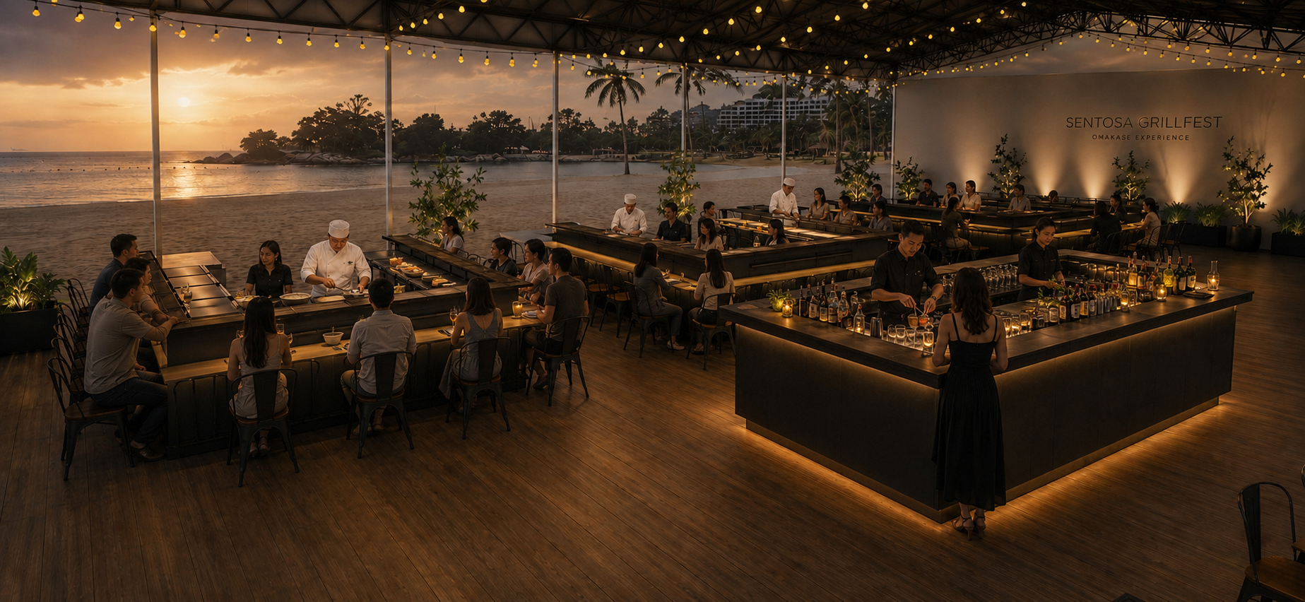 Sentosa Grillfest 2026 - Artist impression of Chef’s Grill