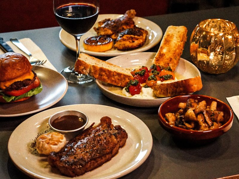 Rex Steakhouse Food Spread