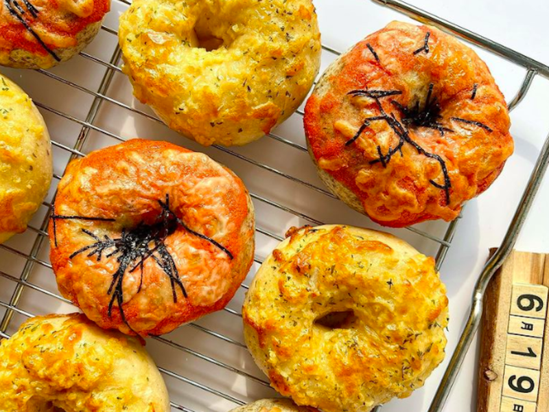 Baking With Gina's sourdough bagels